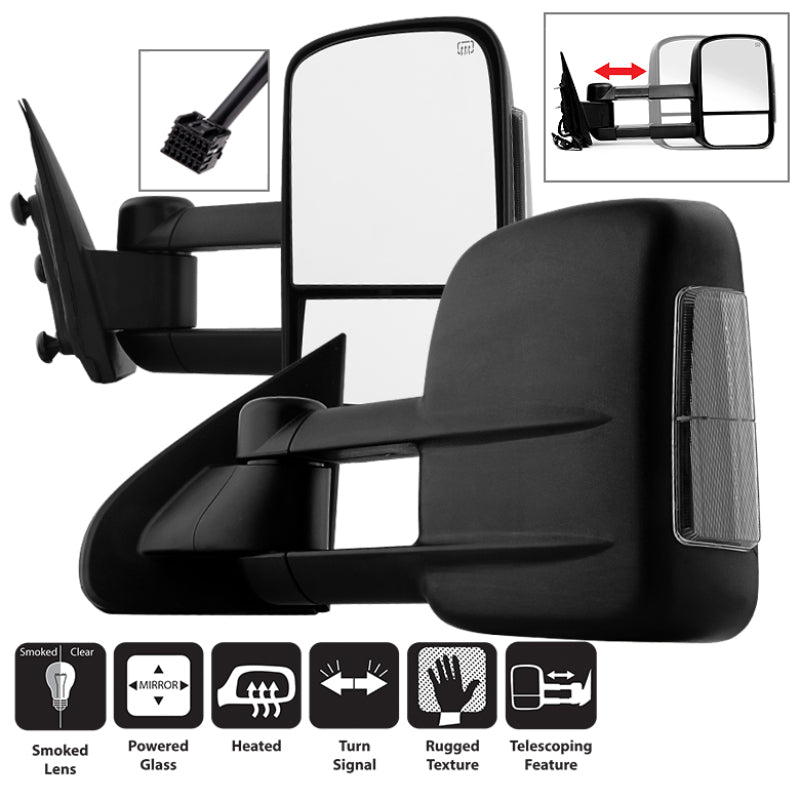 xTune Dodge Ram 02-09 L&R Manual Extendable Manual Adjust Mirror MIR-DRAM02-MA-SET