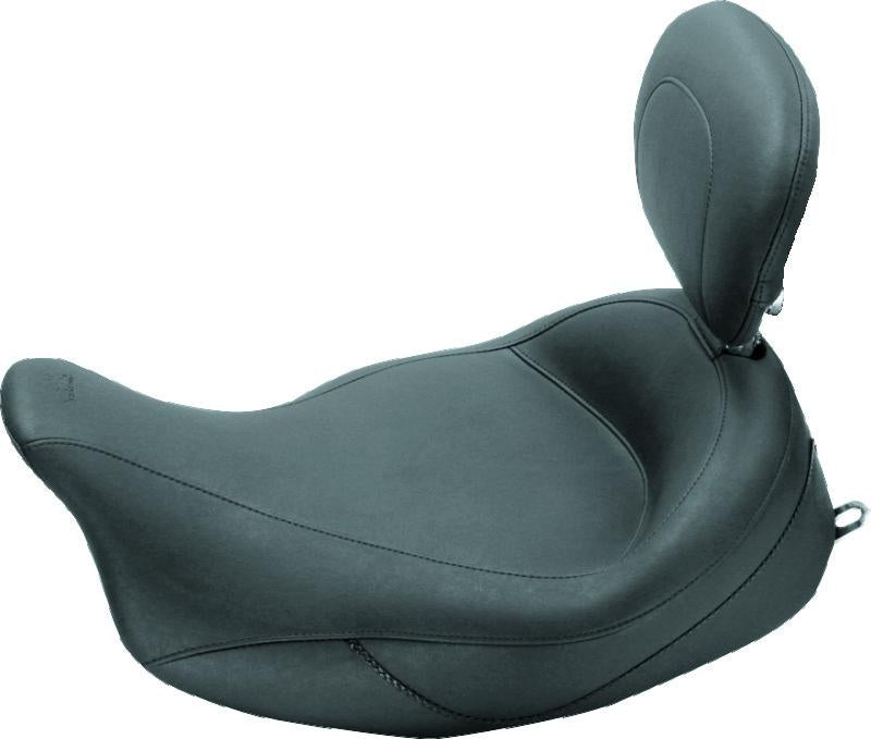 Mustang 08-21 Harley Electra Glide Std,Rd Glide,Rd King,Str Glide Touring Solo Seat - Black