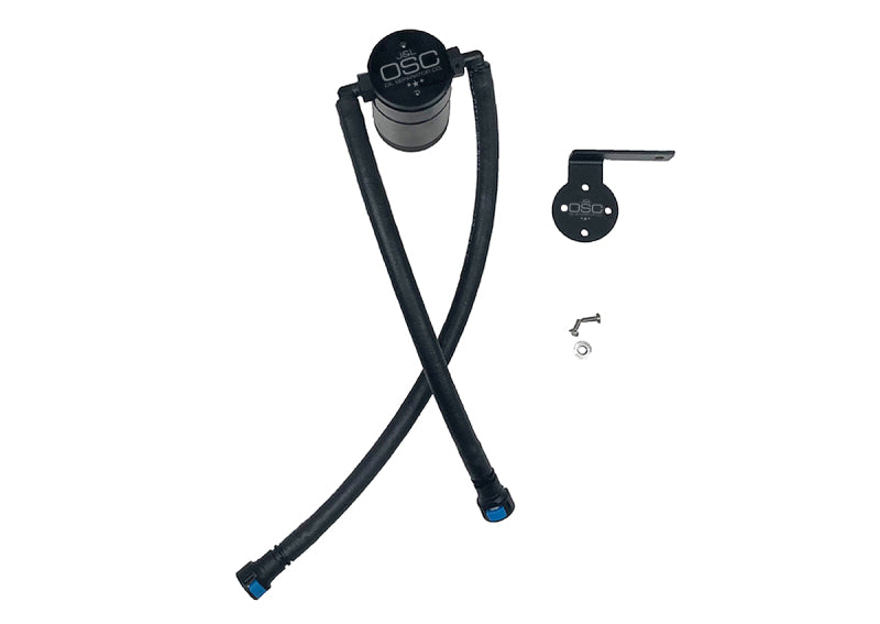 J&amp;L 19-26 Chevrolet Silverado/GMC Sierra 1500 5.3L V8 Driver Side Oil Separator 3.0 - Black Anod