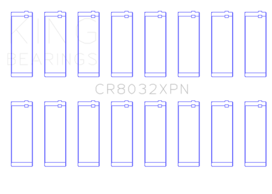 King Engine Bearings Chrysler 345/370 16v Connecting Rod Bearing Set