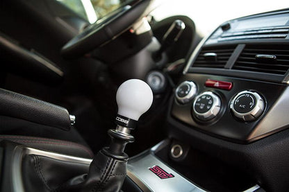 Cobb Subaru 6-Speed COBB Shift Knob - White w/Stealth Black Collar (Non-Weighted)