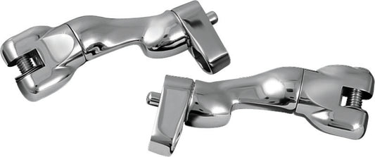 Kuryakyn Adjustable Passenger Peg Mounts For Harley-Davidson Touring and Indian Models Chrome
