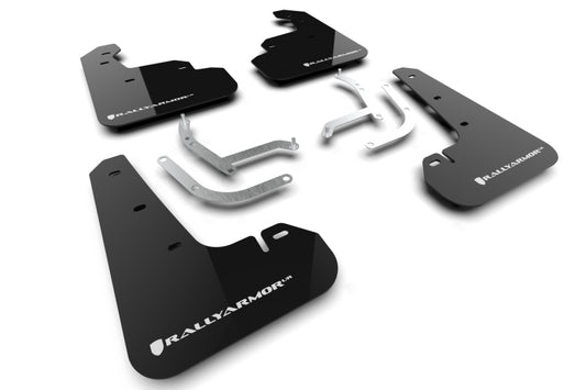 Rally Armor 24-26 Subaru Impreza Black UR Mud Flap w/ White Logo