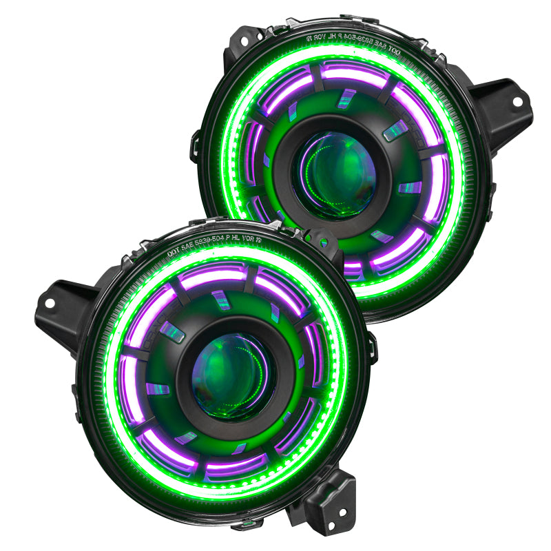 Oracle Oculus Bi-LED Projector Headlights for Jeep JL/Gladiator JT - w/ Simple Controller