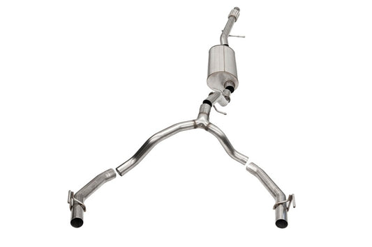 Corsa 2021-2025 Cadillac Escalade ESV 6.2L Dual Rear 3.5/2.75in Sport Cat-Back Uses Factory Bezels