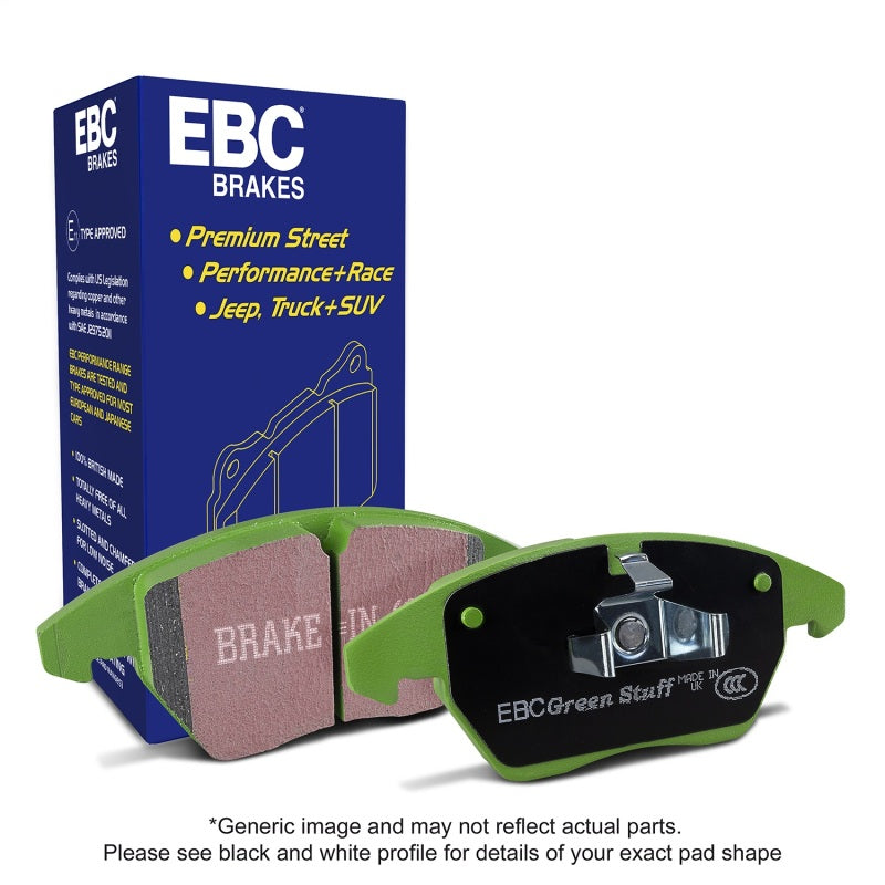 EBC 2017+ Fiat 124 Spider 1.4L Turbo Abarth Greenstuff Front Brake Pads