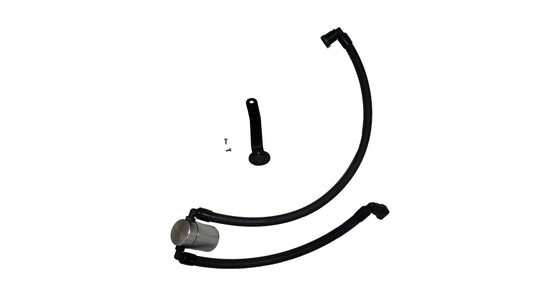 J&L 2024-2025 Ford Mustang 5.0L Oil Separator 3.0 PCV Side - Clear Anodized