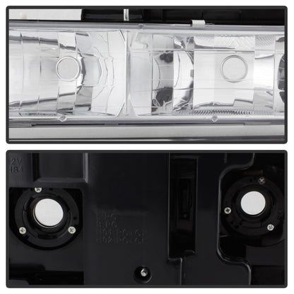 xTune Chevy Suburban 94-98 Headlights w/ Corner & Parking Lights 8pcs Chrome HD-JH-CCK88-AM-C-SET