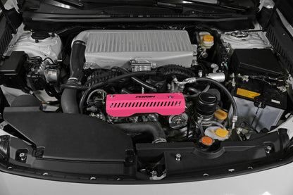 PERRIN 22-25 Subaru WRX Pulley Cover - Hyper Pink (SHORT - For Use w/PERRIN AOS)