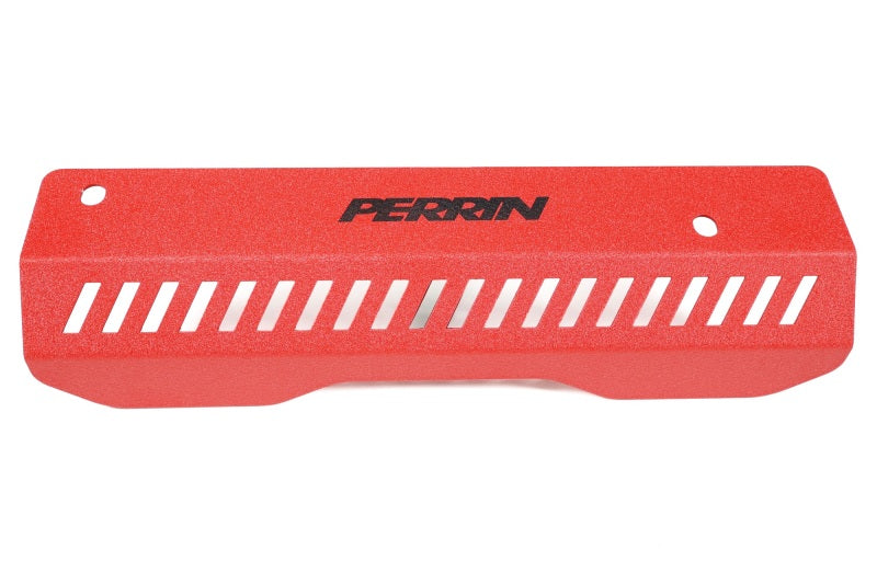 PERRIN 22-25 Subaru WRX Pulley Cover - Red (SHORT - For Use w/PERRIN AOS)