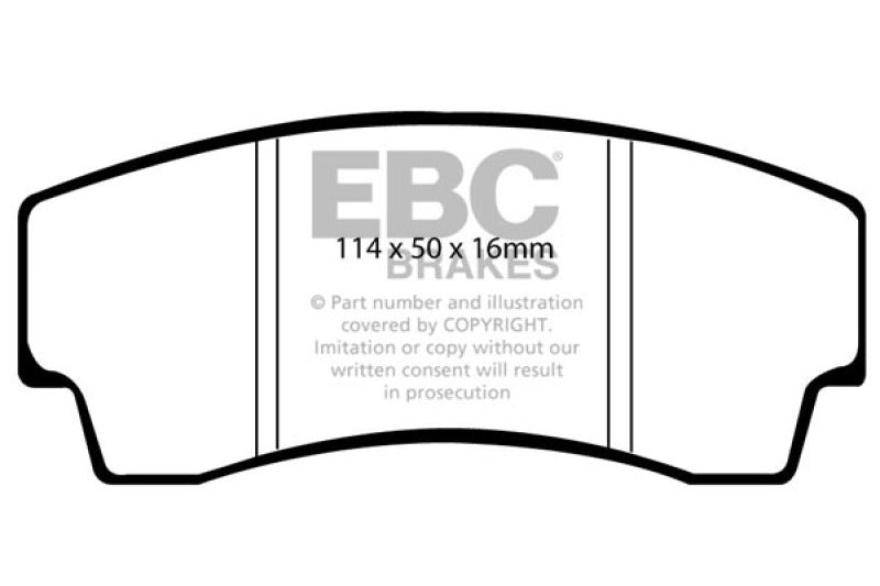 EBC 99-02 Noble M12 2.6 Twin Turbo Yellowstuff Rear Brake Pads