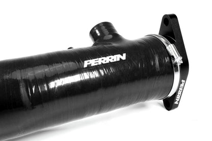 PERRIN 22-24 Subaru WRX / 20-25 LGT & OBXT Turbo Inlet Hose w/Turbo Adapter Flange (Long) - Black