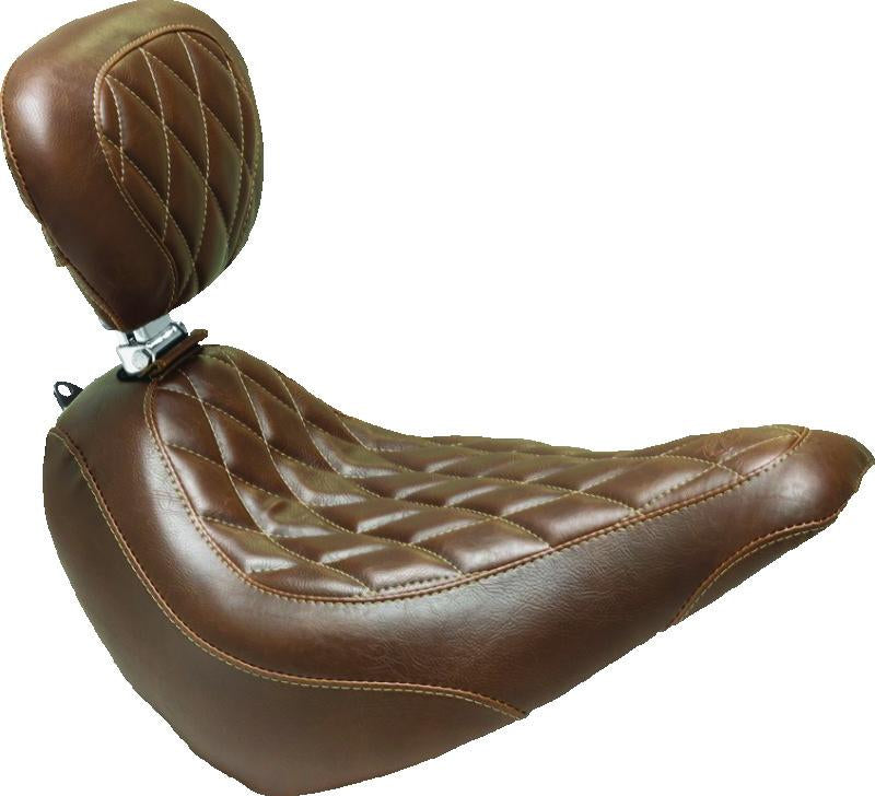 Mustang Harley Medallion Style Sissy Bar Pad Pillow (9.5 inch x 9 inch) - Black