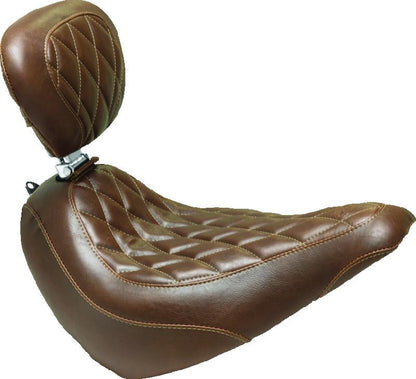 Mustang Harley Medallion Style Sissy Bar Pad Pillow (9.5 inch x 9 inch) - Black