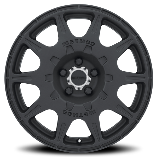 Method MR502 RALLY 17x8 +38mm Offset 5x4.5 67.1mm CB Matte Black Wheel