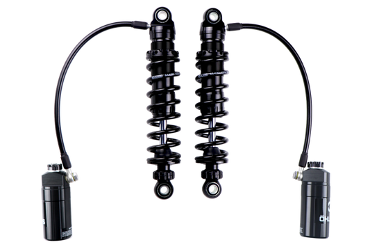Ohlins 14-26 Harley FL Touring STX 36 Twin Blackline 12in Blk Reservoir Shocks - Standard Springs