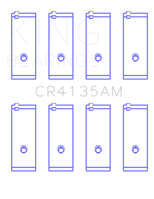 King Engine Bearings 85-01 Toyota 5SFE L4 DOHC 16 Valves Rod Bearing Set - Size STD