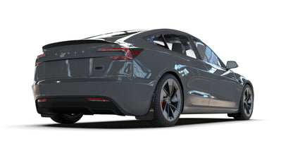 Rally Armor 24-25 Tesla Model 3 Highland Black UR Mud Flap Red Logo