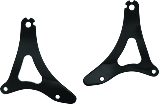 Kuryakyn Fixed Mounts Multi-Purpose Driver &amp; Passenger Backrest 14 and Up Touring Models Black