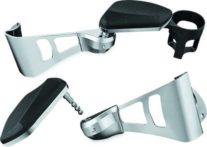 Kuryakyn Passenger Armrests 14-23 Touring and Tri Glide Chrome