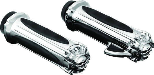 Kuryakyn Zombie Grips With Throttle Boss Throttle-By-Wire Chrome