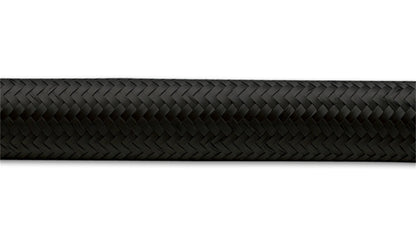 Vibrant -10 AN Black Nylon Braided Flex Hose (5 foot roll)