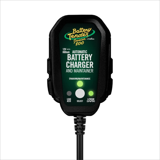 Battery Tender 12V 800mA Selectable Lead Acid/Lithium Battery Charger
