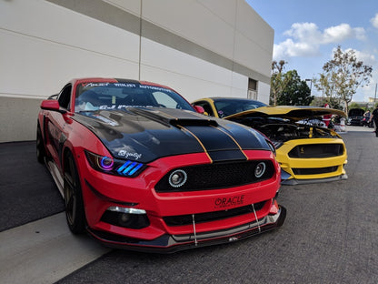 Oracle 15-17 Ford Mustang V6/GT/Shelby Dynamic DRL  w/ Halo Kit - ColorSHIFT - Dynamic