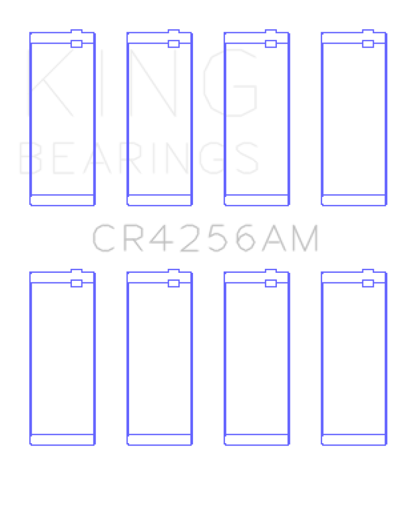 King Chrysler 148/148 Turbo DOHC 16V/Jeep 148 DOHC 16V Rod Bearing Set - Size +0.25mm