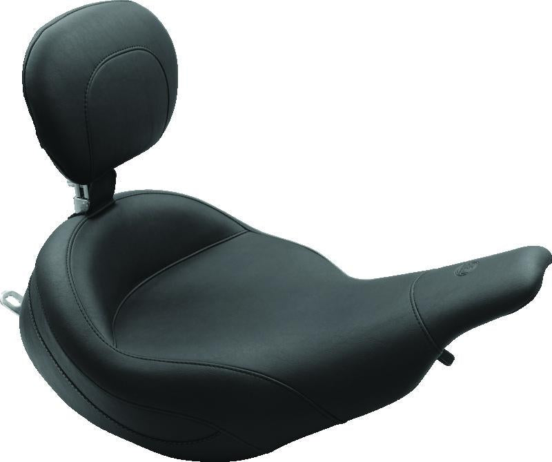 Mustang 04-08 Honda VTX1800N Wide Touring 2PC Seat - Black