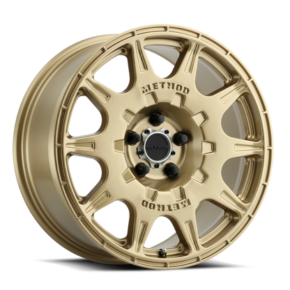 Method MR502 RALLY 17x8 +38mm Offset 5x4.5 67.1mm CB Gold Wheel