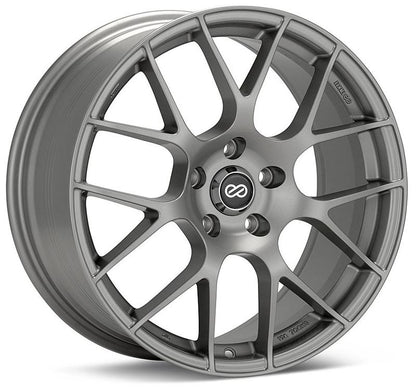 Enkei Raijin 18x9.5 45mm Offset 5x100 Bolt Pattern 72.6 Hub Bore Black Wheel