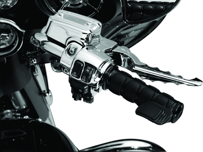 Kuryakyn Premium ISO Grips Without Throttle Boss Throttle-By -Wire Black