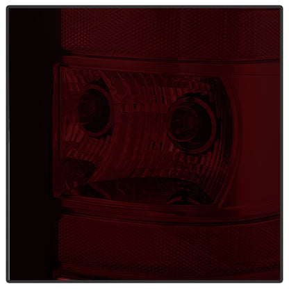 xTune GMC Sierra 2007-2013 OEM Style Tail Light Red Smoked ALT-JH-GS07-OE-RSM