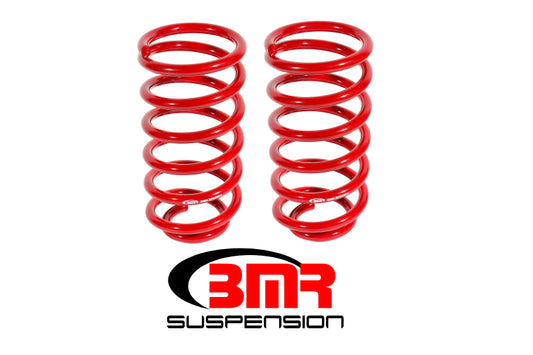 BMR 79-04 Ford Mustang (Ex. 99-04 Mustang Cobras w/ IRS) 1in Drop Rear Lowering Springs - Red