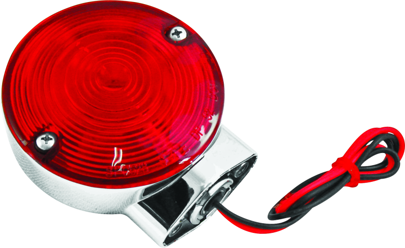 Bikers Choice 86-99 FLT FLST FXRT 2 Filament Turn Signal Lamp W/Red lens Replaces H-D 68400-86