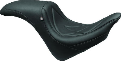 Mustang 06-17 Harley Softail Wide Tire (200mm) Wide Touring Recessed Passenger Seat w/Studs - Black