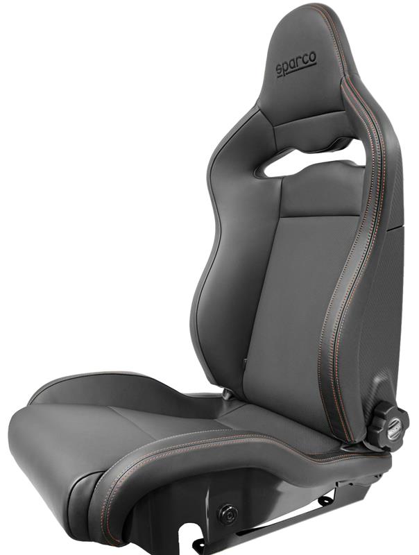Sparco Seat SPX Leather/Alcantara Black - Right