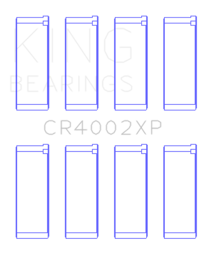 King Ford/Mazda DOHC 16 Valve/SOHC 16 Valve/SOHC 8 Valve Performance Rod Bearing Set - Size +.25mm