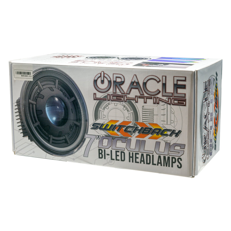ORACLE Lighting 0718 Jeep Wrangler JK Oculus 7in Switchback Bi-LED Projector Headlights