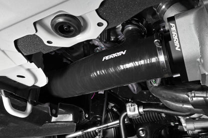PERRIN 22-24 Subaru WRX / 20-25 LGT & OBXT Turbo Inlet Hose w/Turbo Adapter Flange (Long) - Black