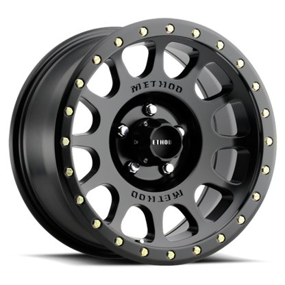 Method MR305 NV 18x9 0mm Offset 5x150 116.5mm CB Matte Black Street Loc Wheel