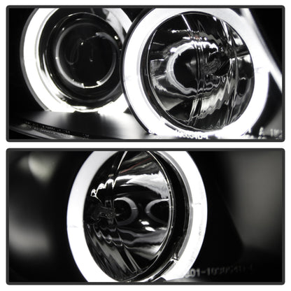 Spyder BMW E90 3-Series 06-08 Projector LED Halo Amber Reflector Rplc Bulb Blk PRO-YD-BMWE9005-AM-BK