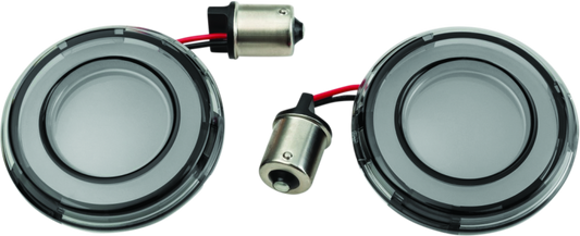 Kuryakyn Tracer L.E.D. Rear Turn Signal Insert, Red Light/Smoke Lens 1156
