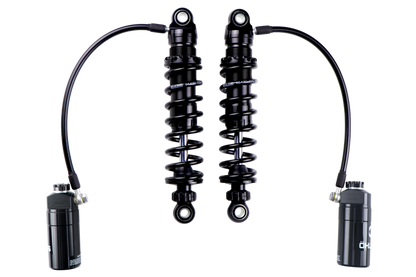 Ohlins 14-26 Harley FL Touring STX 36 Twin Blackline 12in Blk Reservoir Shocks - Heavy Duty Springs