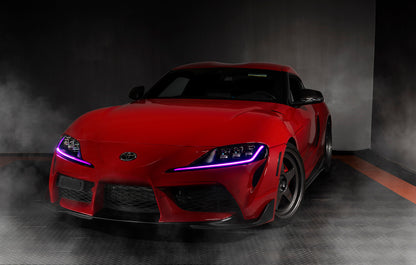 Oracle 20-21 Toyota Supra GR RGB+A Headlight DRL Upgrade Kit - ColorSHIFT w/o Controller