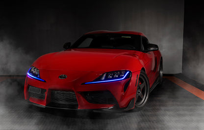 Oracle 20-21 Toyota Supra GR RGB+A Headlight DRL Upgrade Kit - ColorSHIFT w/o Controller
