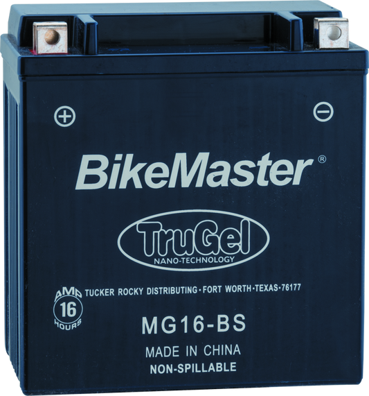 BikeMaster TruGel Battery - MG16-BS