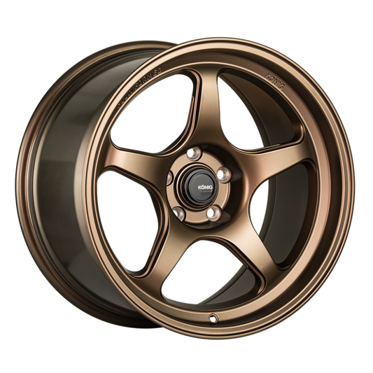 Konig Hyperspec 15x8 4x100 ET35 Matte Bronze Wheel (Knurled Bead)