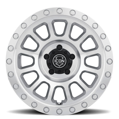ICON Hulse 18x9 5x150 25mm Offset 6in BS Silver Machined